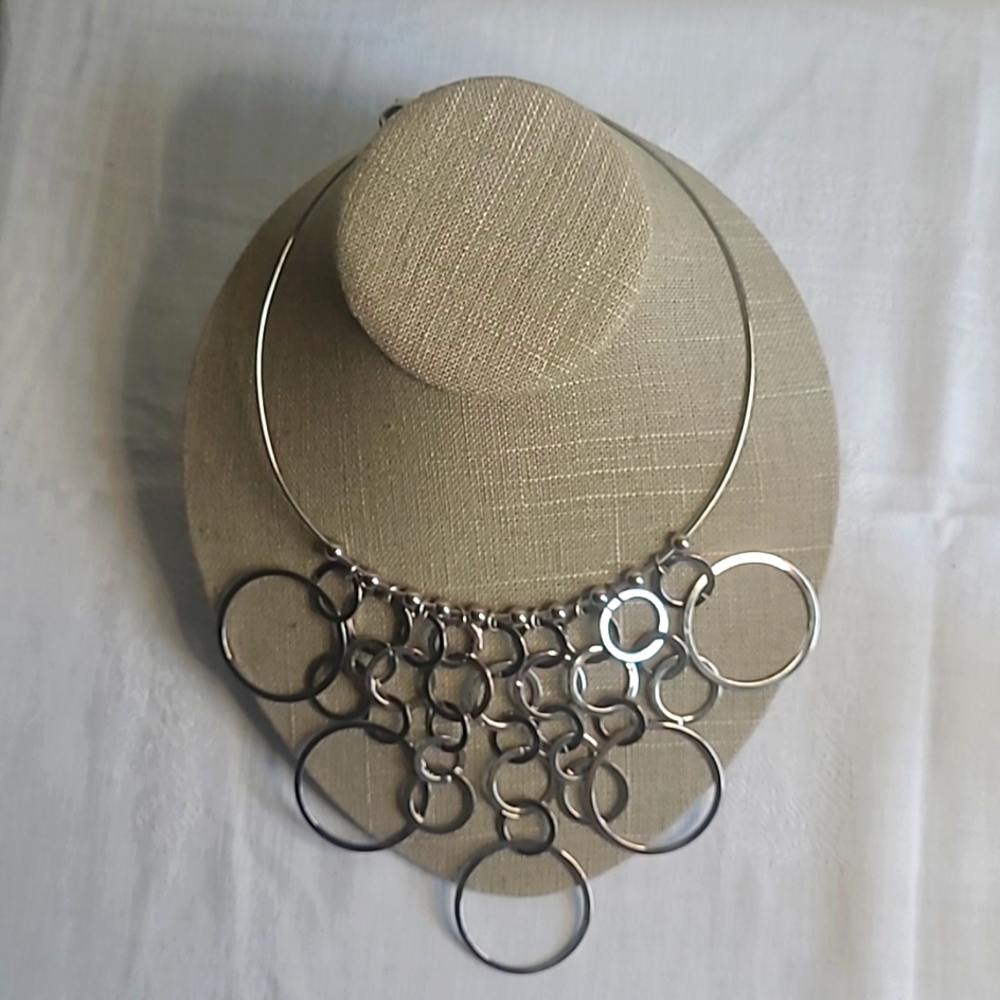 Choker Necklace, silver